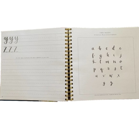 New Pretty simple Lettering Calligraphy Hand Lettering For Beginner + 3 Pens LOT - Picture 4 of 6